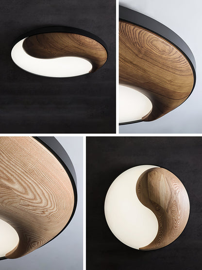 Taiyi Balance Ceiling Light | Wood & Metal | 65cm Diameter