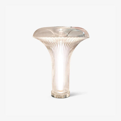 Takku Table Lamp | Transparent Glass & Metal | 34cm Diameter