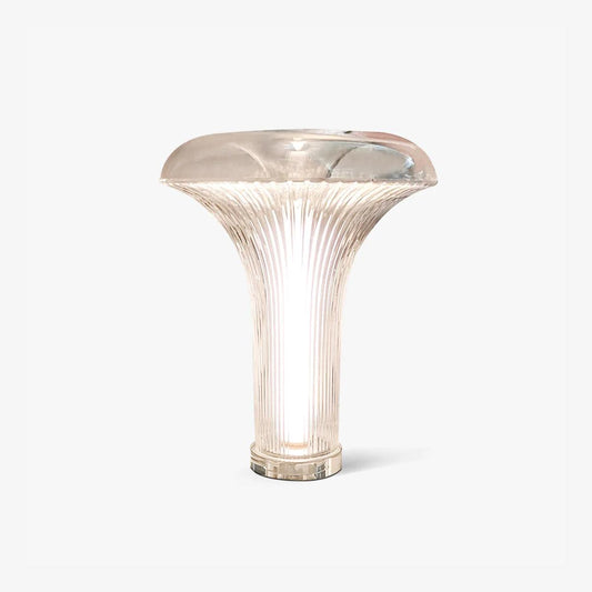 Takku Table Lamp | Transparent Glass & Metal | 34cm Diameter