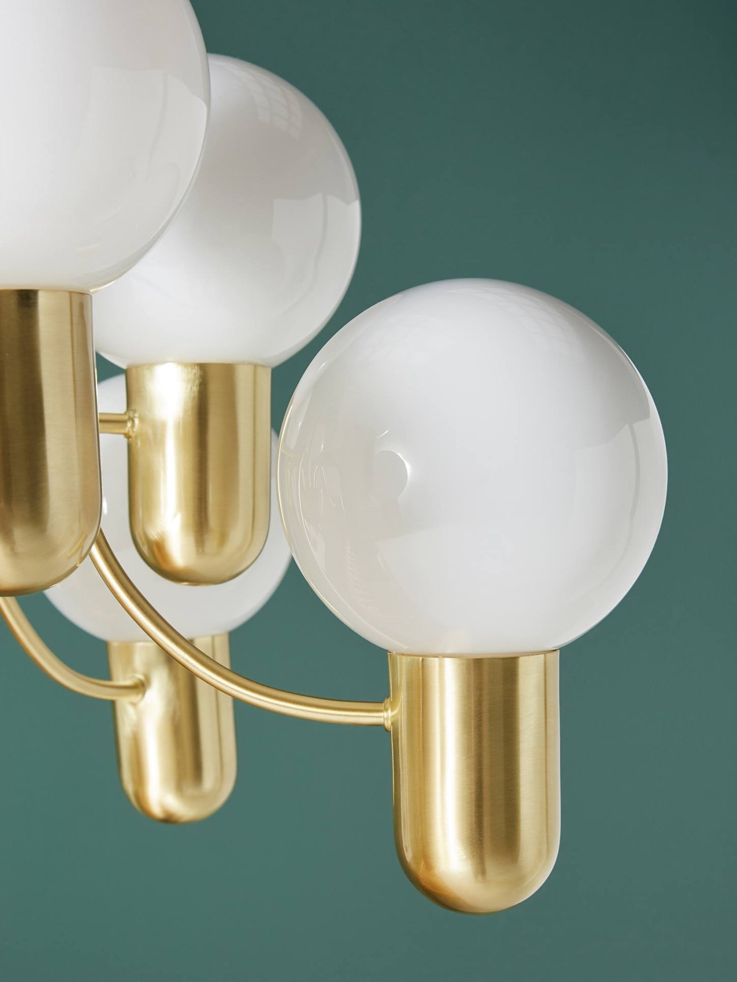 Asymmetrical Chandelier | Iron & Glass | Gold & Black, 10 Bulbs