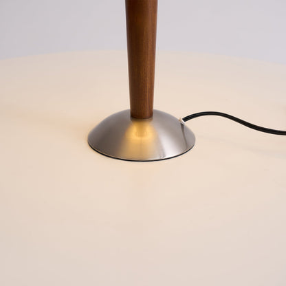 Talonwood Table Lamp | Walnut Wood & Fabric Shade | 30cm Diameter