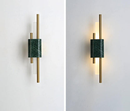 Tanto Wall Light | Brass & Marble | Set of 2