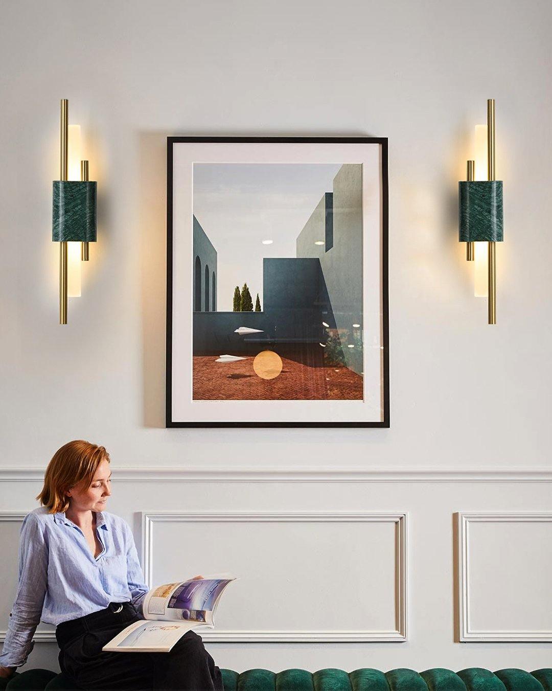Tanto Wall Light | Brass & Marble | Set of 2
