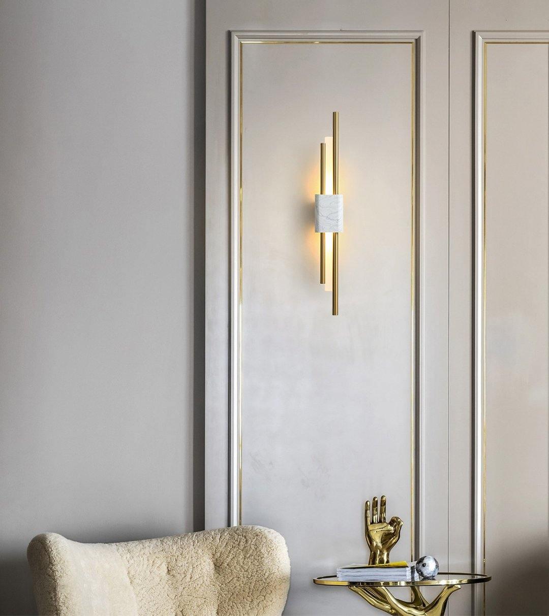 Tanto Wall Light | Brass & Marble | Set of 2
