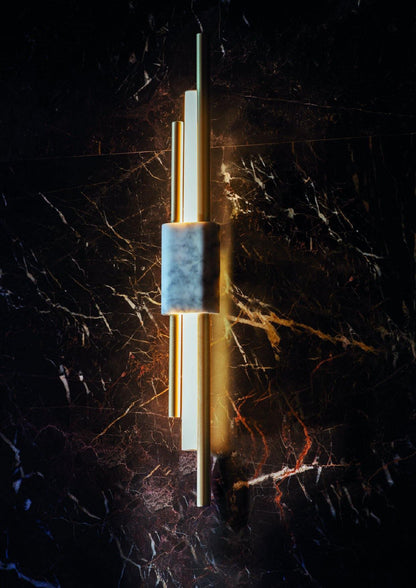 Tanto Wall Light | Brass & Marble | Set of 2