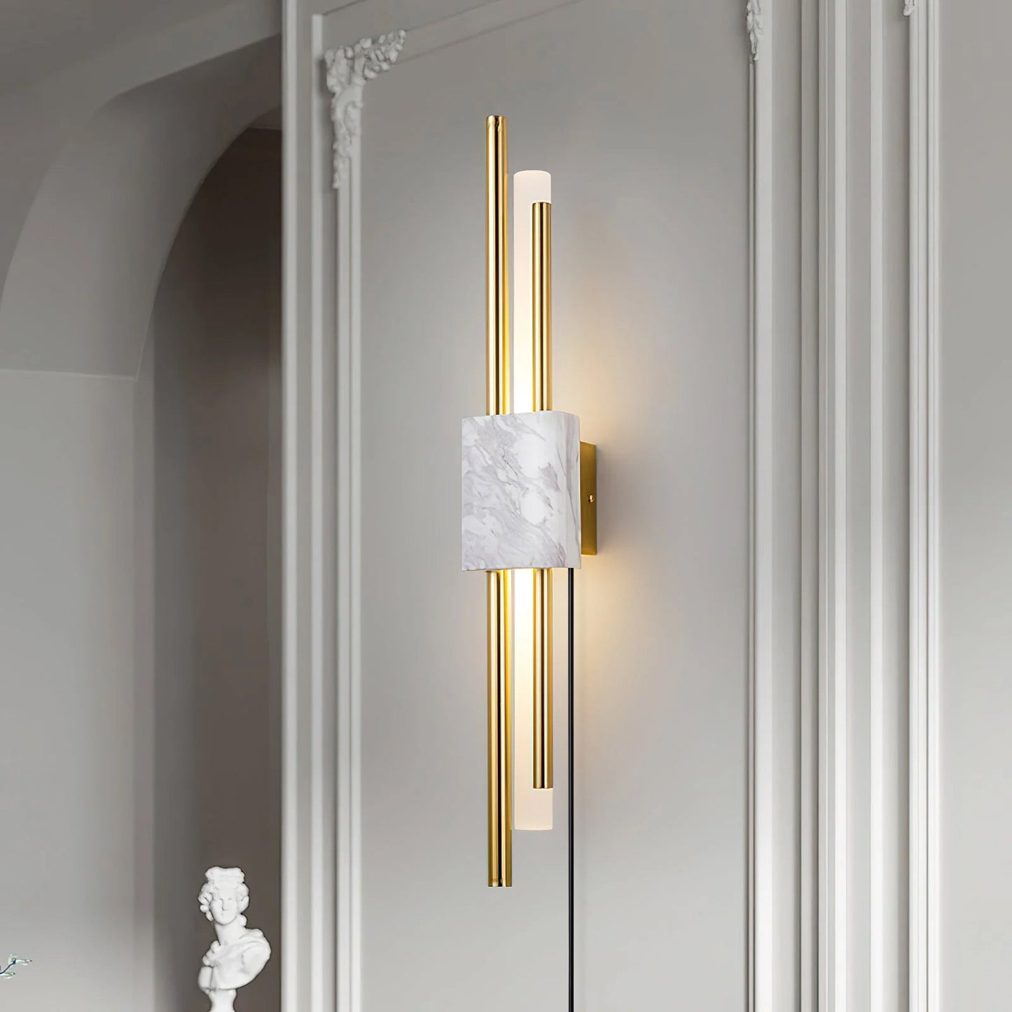 Tanto Wall Light | Brass & Marble | Set of 2