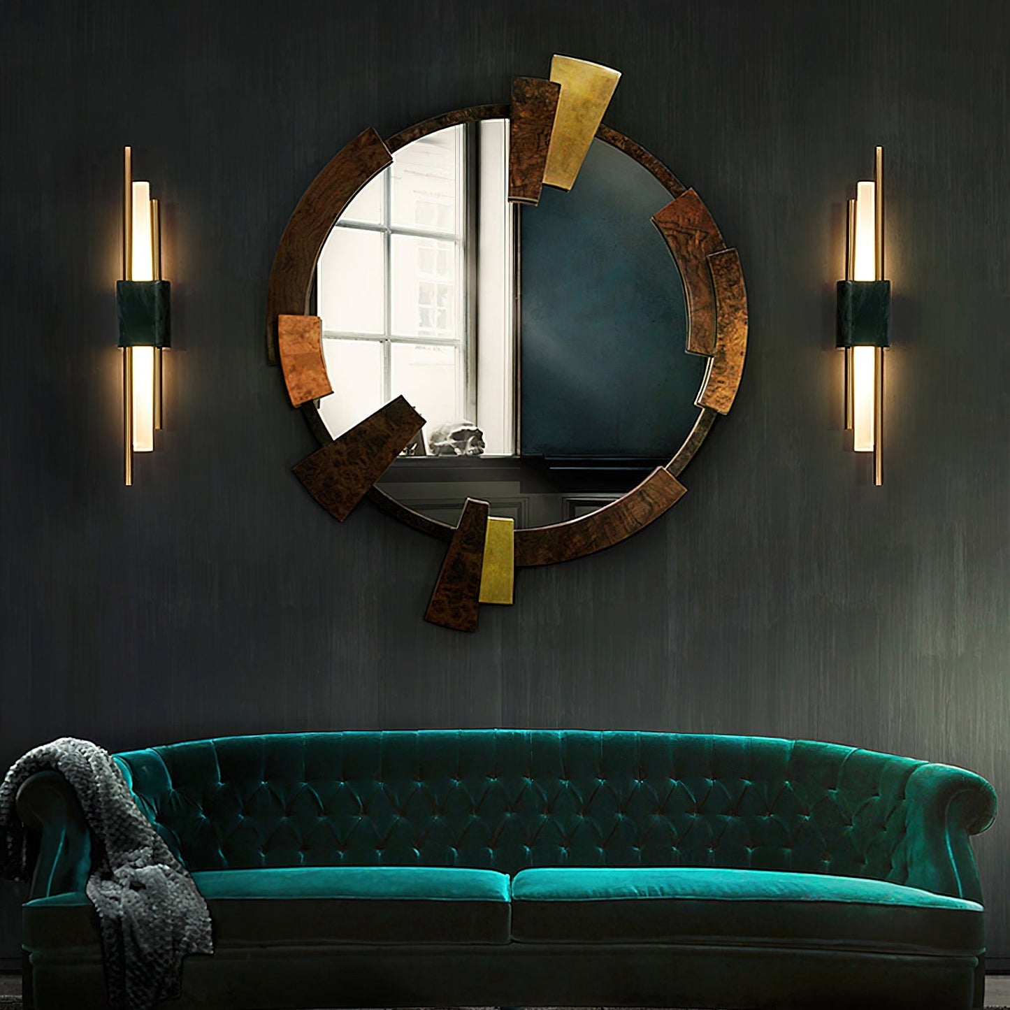 Tanto Wall Light | Brass & Marble | Set of 2