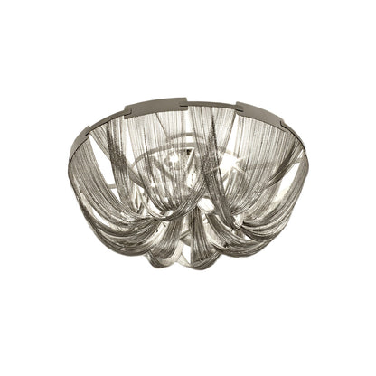 Aluminum Chain Ceiling Light | Modern Metal Design | Gold & Silver Options