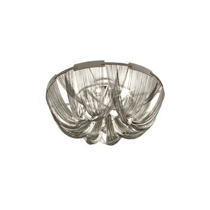 Aluminum Chain Ceiling Light | Modern Metal Design | Gold & Silver Options