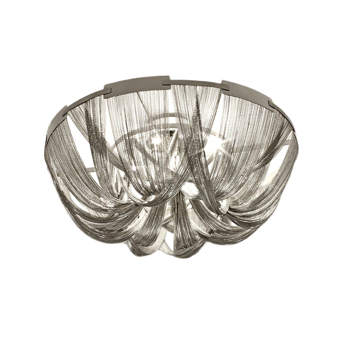 Aluminum Chain Ceiling Light | Modern Metal Design | Gold & Silver Options