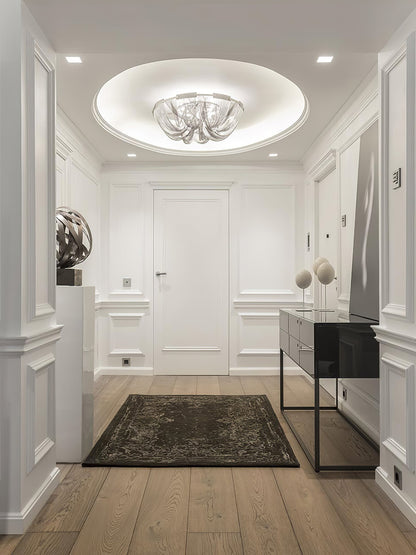 Aluminum Chain Ceiling Light | Modern Metal Design | Gold & Silver Options