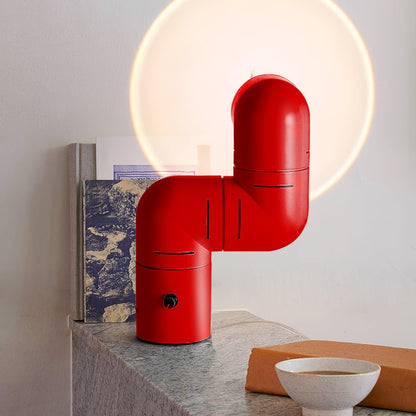 Tatu Table Lamp | Adjustable LED | Red & White