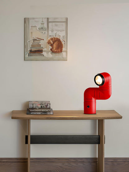 Tatu Table Lamp | Adjustable LED | Red & White