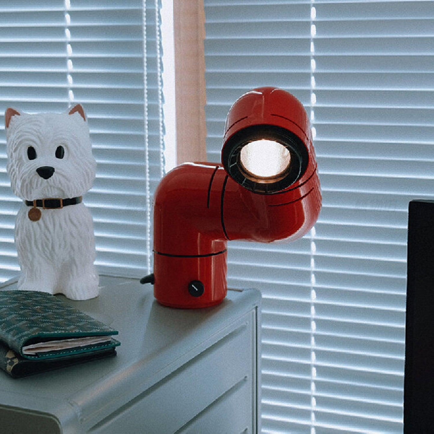 Tatu Table Lamp | Adjustable LED | Red & White