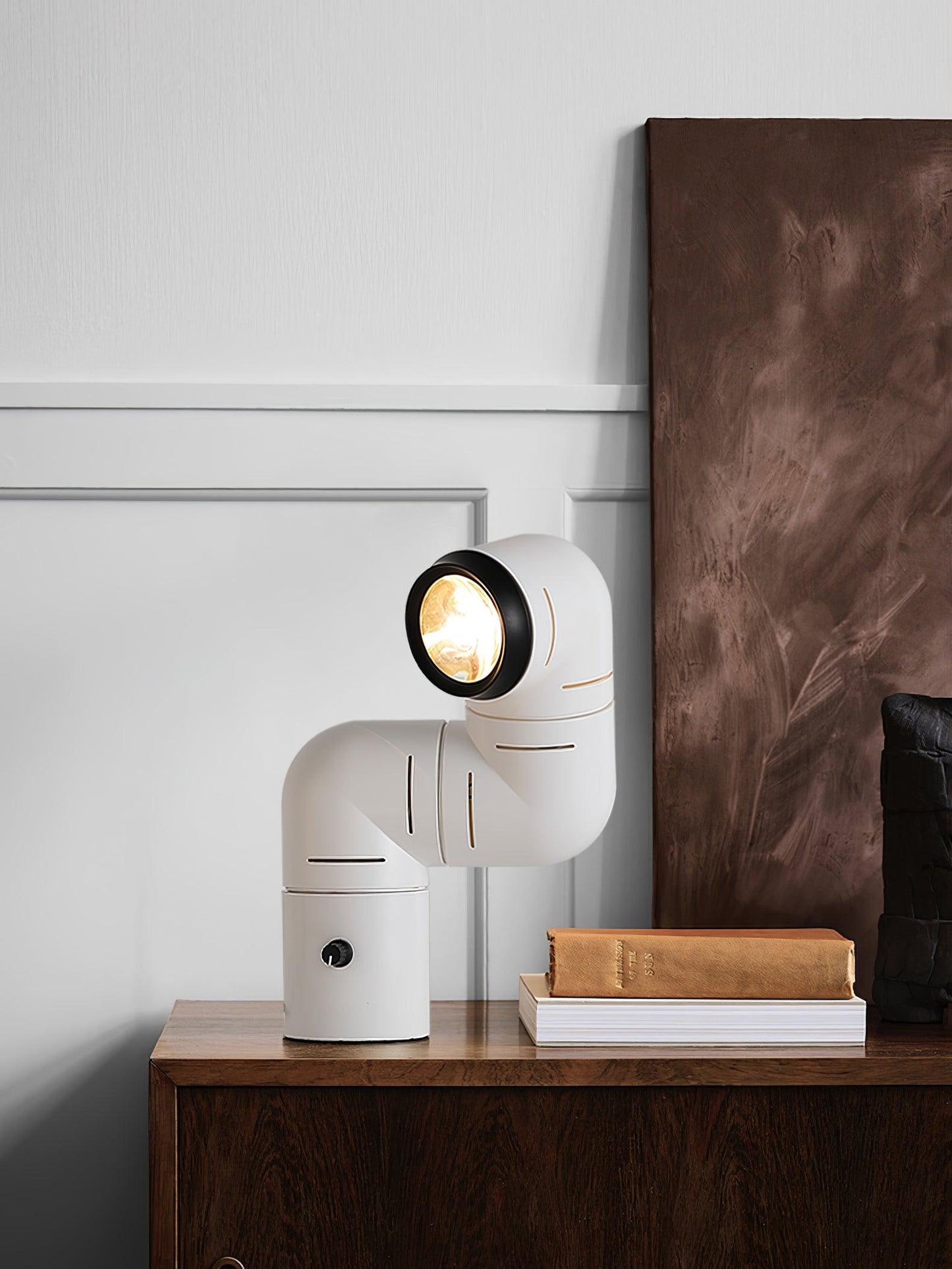 Tatu Table Lamp | Adjustable LED | Red & White
