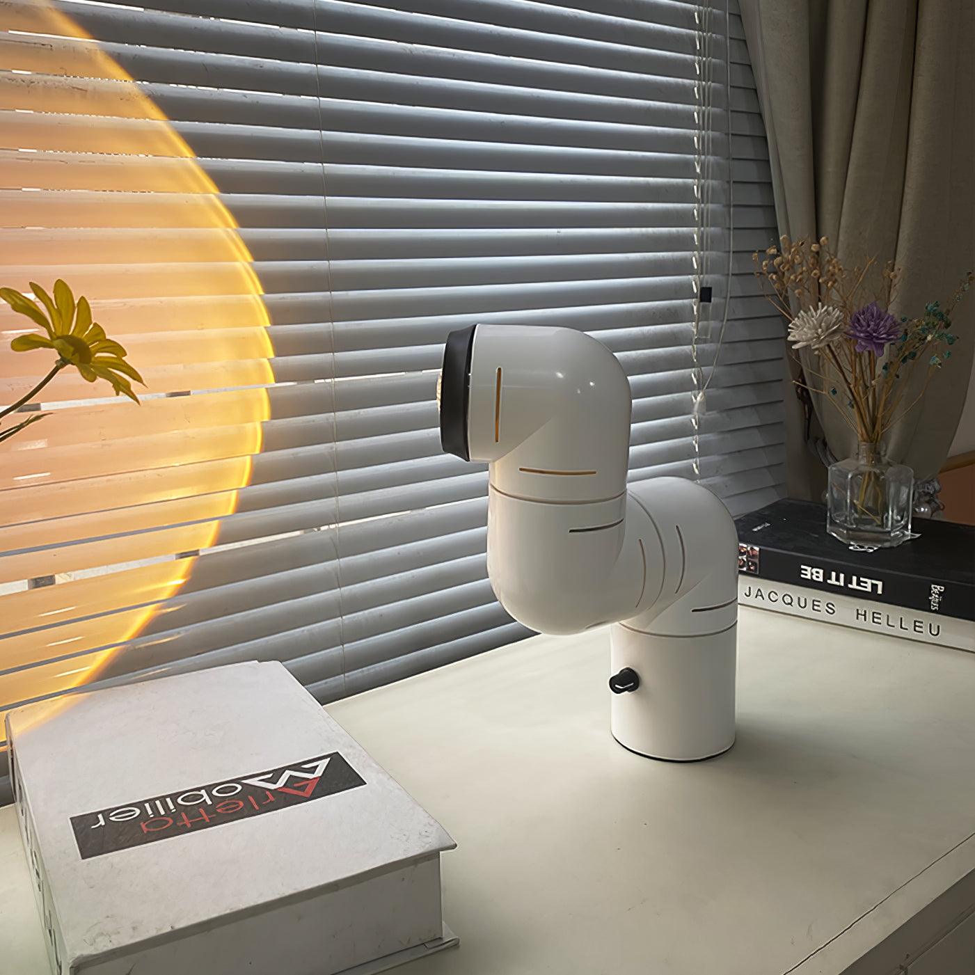 Tatu Table Lamp | Adjustable LED | Red & White