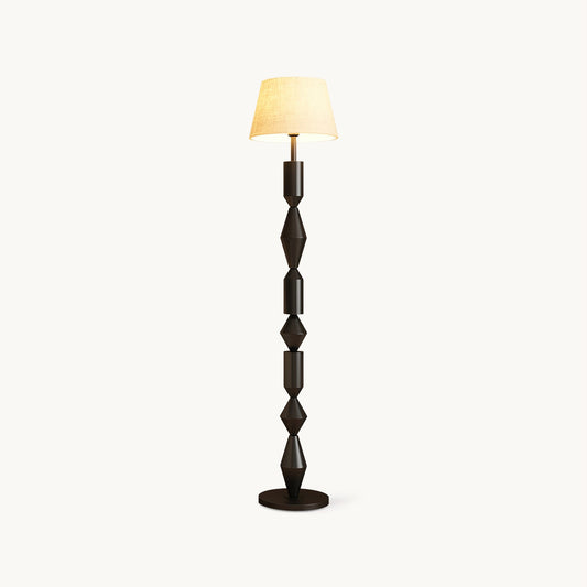 Tavira Floor Lamp | Metal & Fabric | Green, Black, Beige