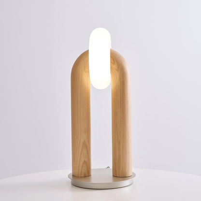 Arcadia Table Lamp | Wooden Design | Wood, Walnut, Black Finishes