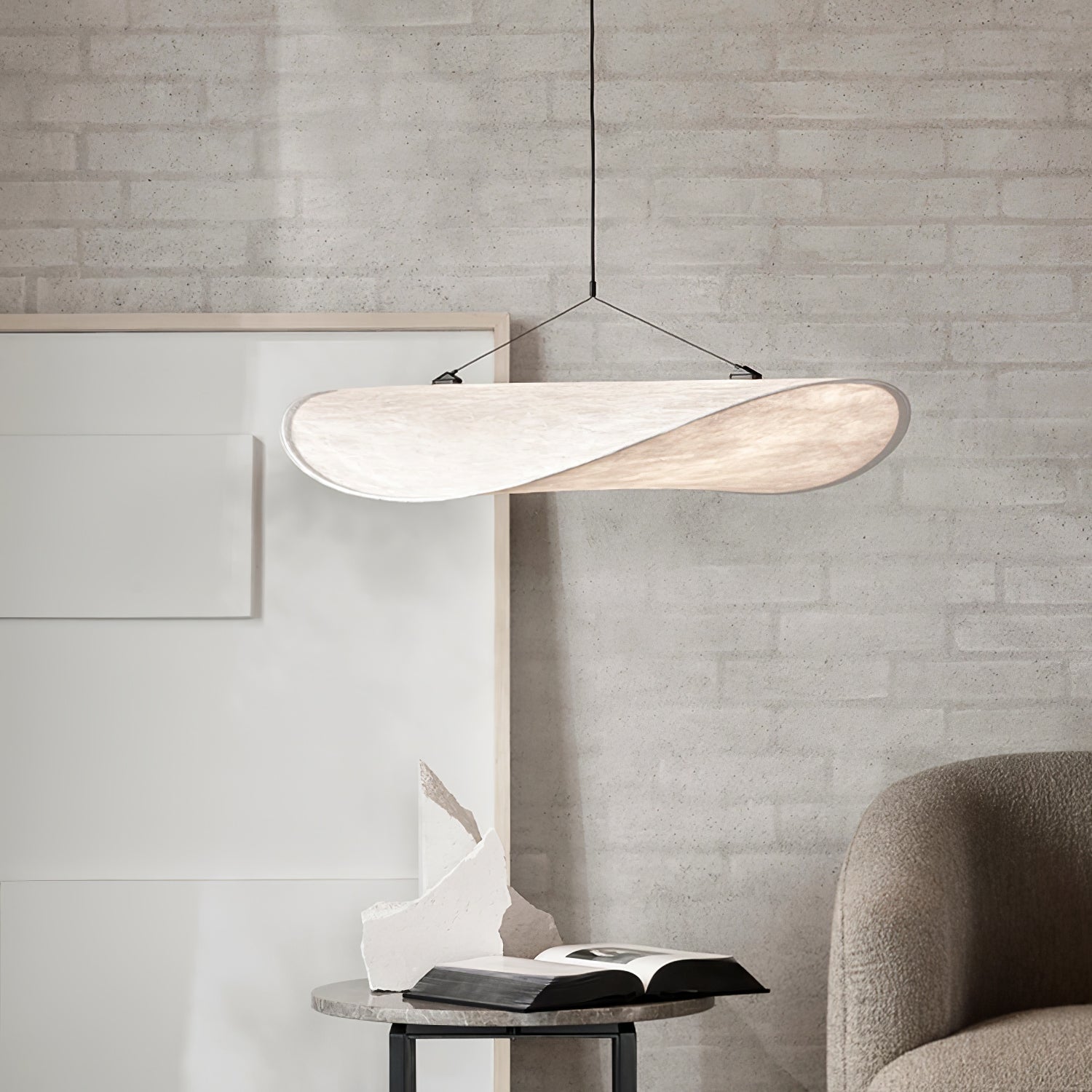 Tyvek Pendant Lamp | Durable Dupont Paper & Glass Fiber | White, Multiple Sizes