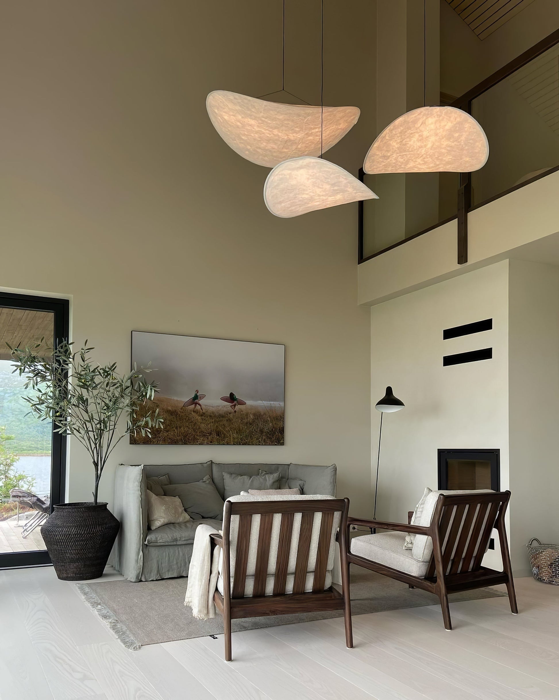 Tyvek Pendant Lamp | Durable Dupont Paper & Glass Fiber | White, Multiple Sizes