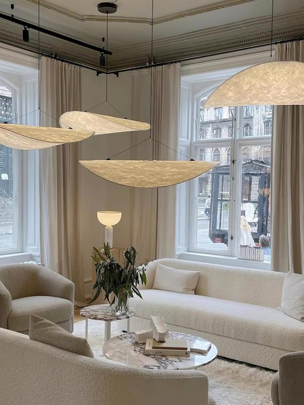 Tyvek Pendant Lamp | Durable Dupont Paper & Glass Fiber | White, Multiple Sizes