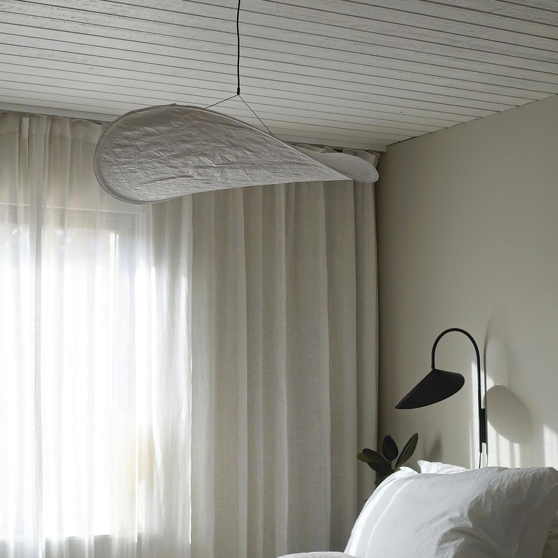 Tyvek Pendant Lamp | Durable Dupont Paper & Glass Fiber | White, Multiple Sizes