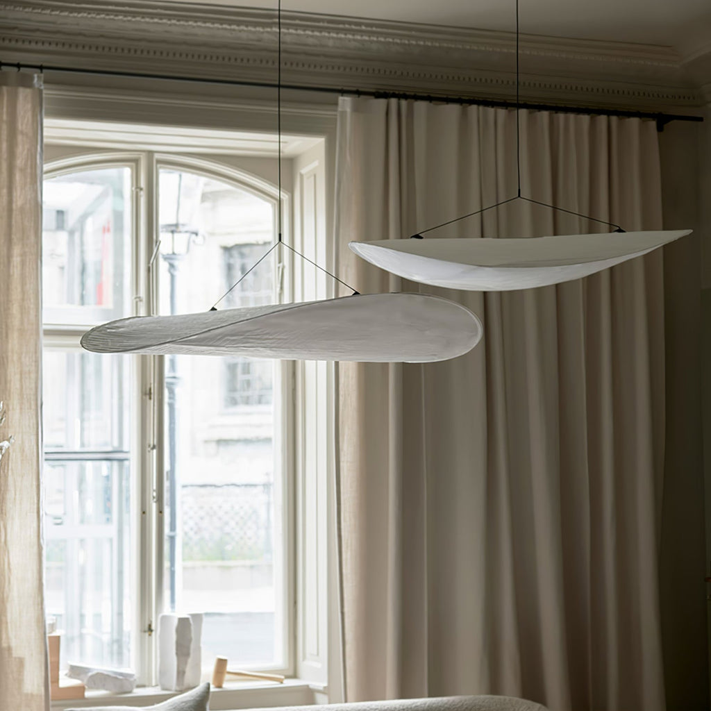 Tyvek Pendant Lamp | Durable Dupont Paper & Glass Fiber | White, Multiple Sizes