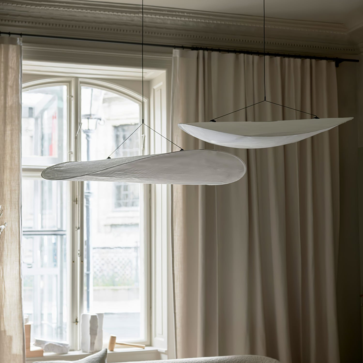 Tyvek Pendant Lamp | Durable Dupont Paper & Glass Fiber | White, Multiple Sizes