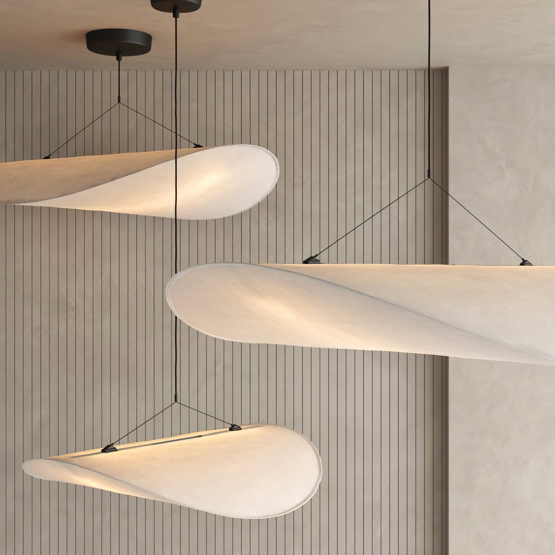 Tyvek Pendant Lamp | Durable Dupont Paper & Glass Fiber | White, Multiple Sizes