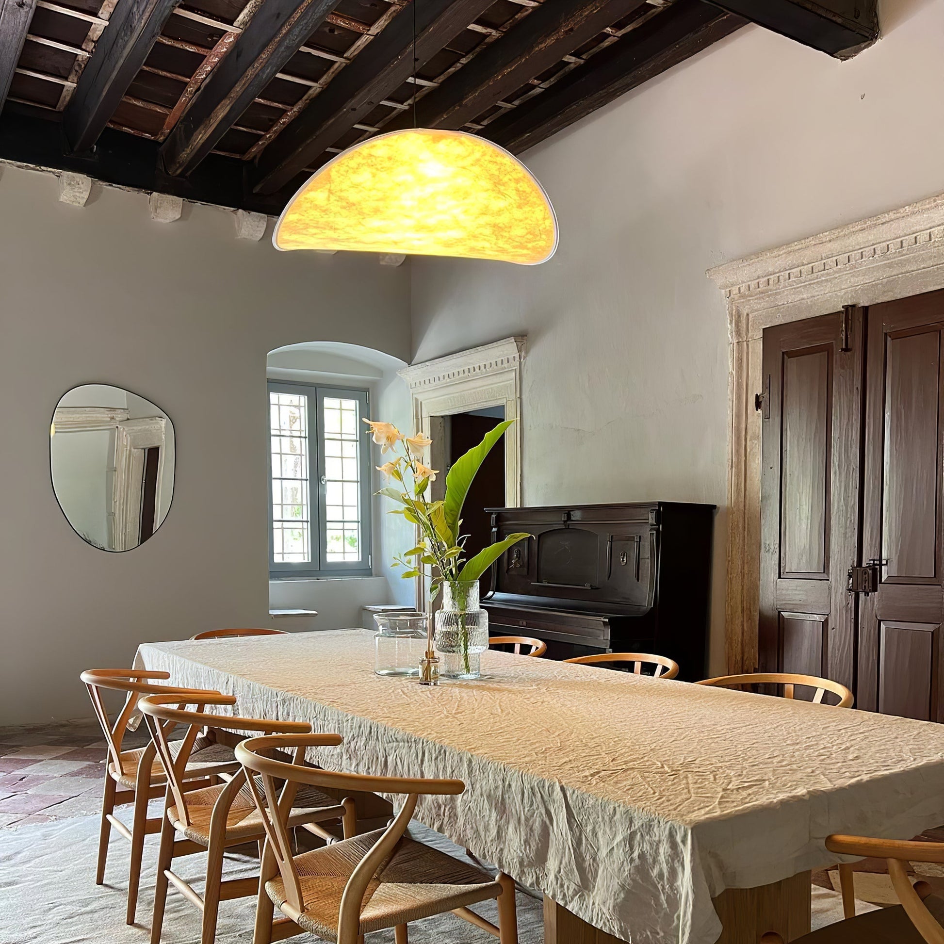 Tyvek Pendant Lamp | Durable Dupont Paper & Glass Fiber | White, Multiple Sizes