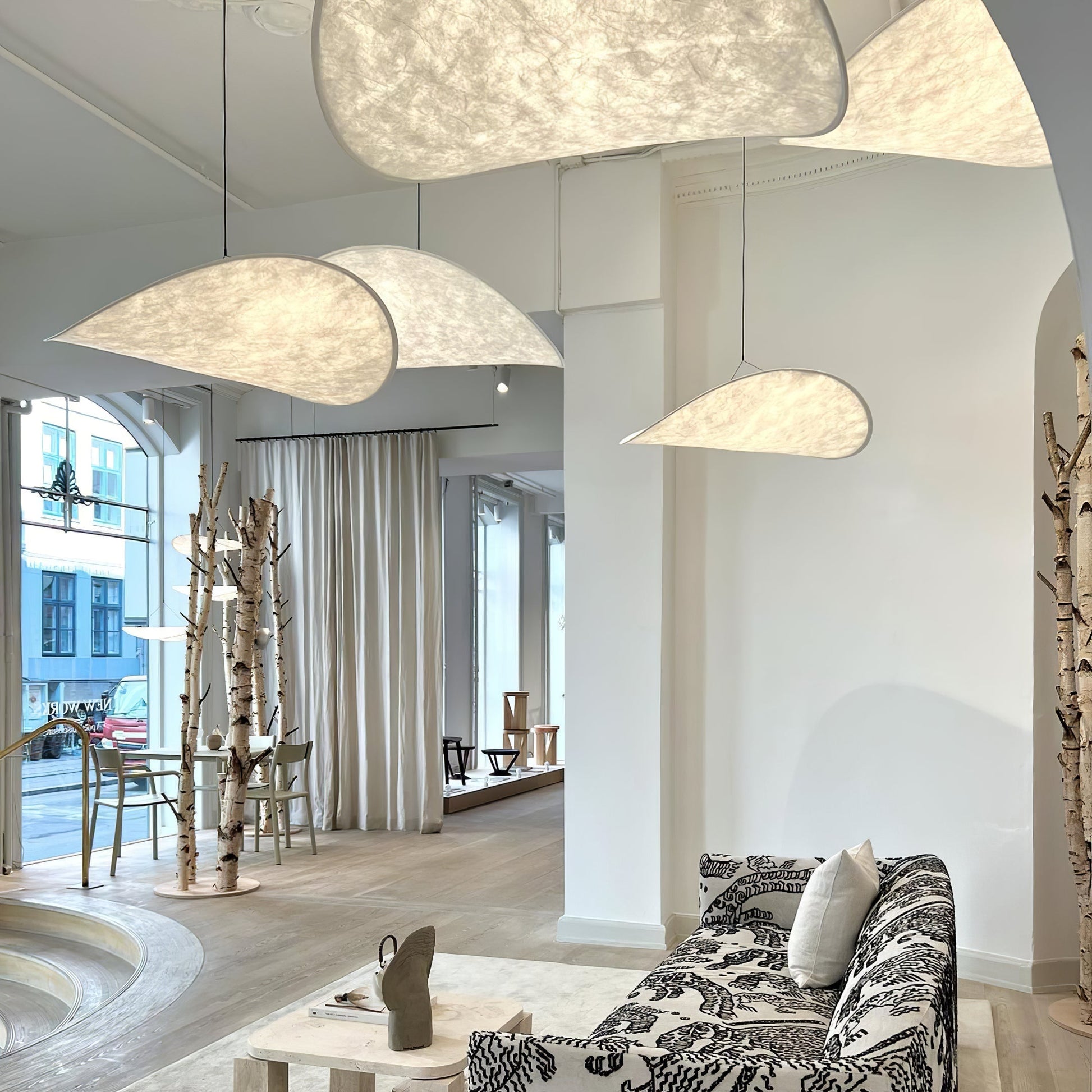 Tyvek Pendant Lamp | Durable Dupont Paper & Glass Fiber | White, Multiple Sizes