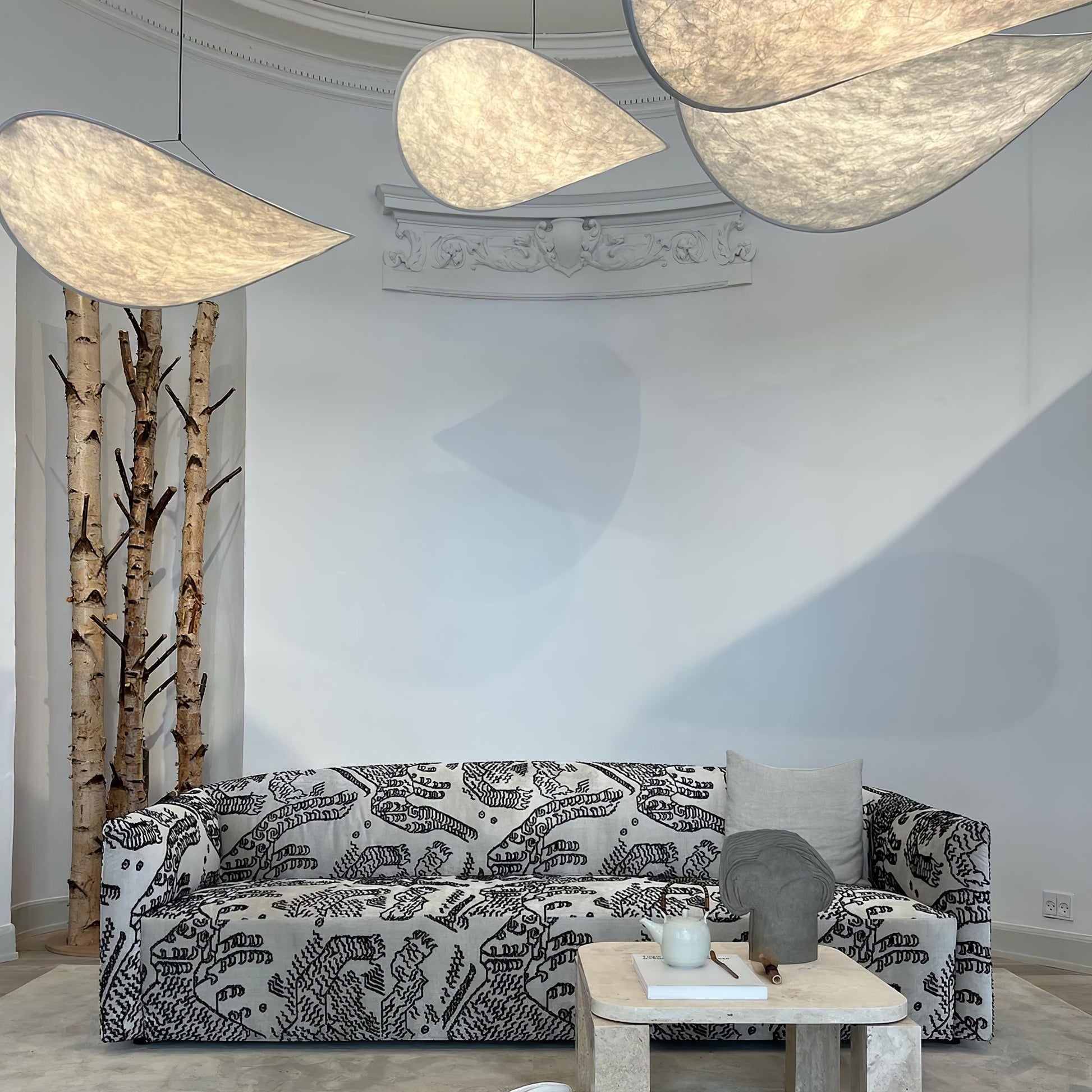 Tyvek Pendant Lamp | Durable Dupont Paper & Glass Fiber | White, Multiple Sizes