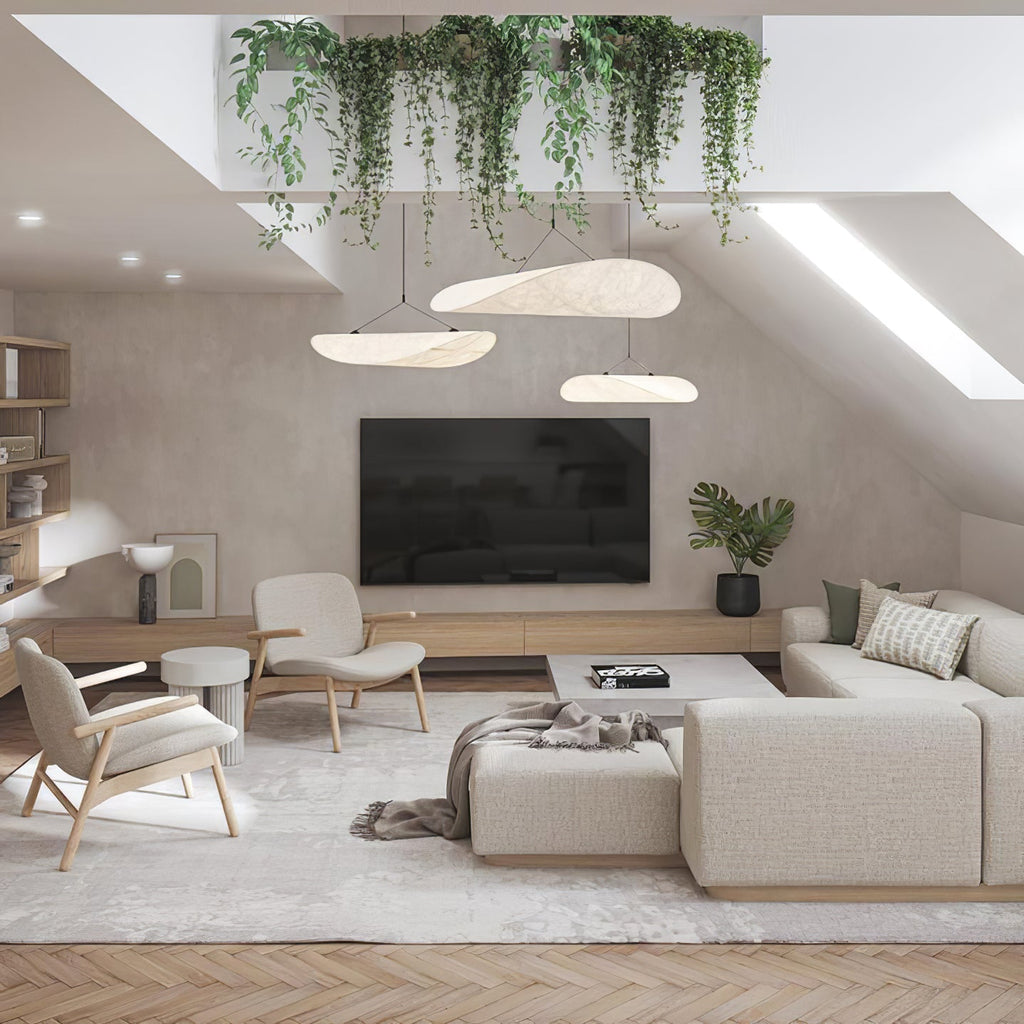 Tyvek Pendant Lamp | Durable Dupont Paper & Glass Fiber | White, Multiple Sizes
