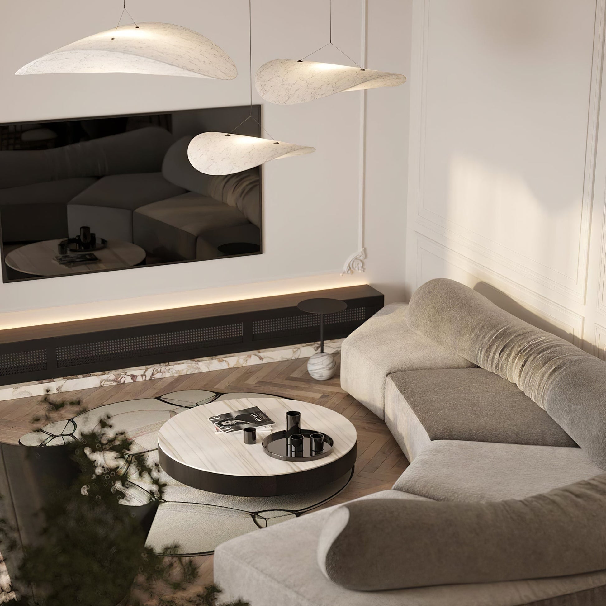 Tyvek Pendant Lamp | Durable Dupont Paper & Glass Fiber | White, Multiple Sizes