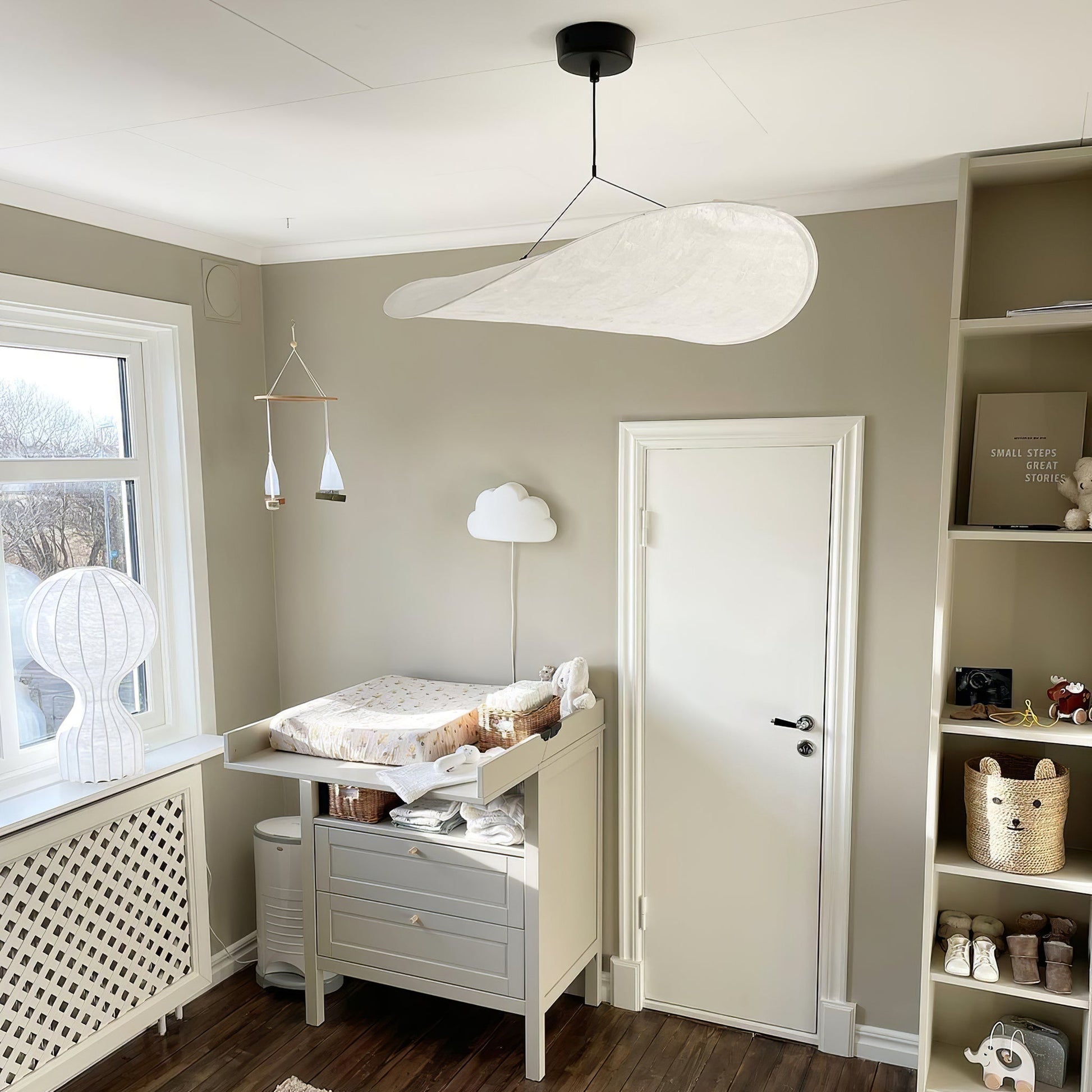 Tyvek Pendant Lamp | Durable Dupont Paper & Glass Fiber | White, Multiple Sizes