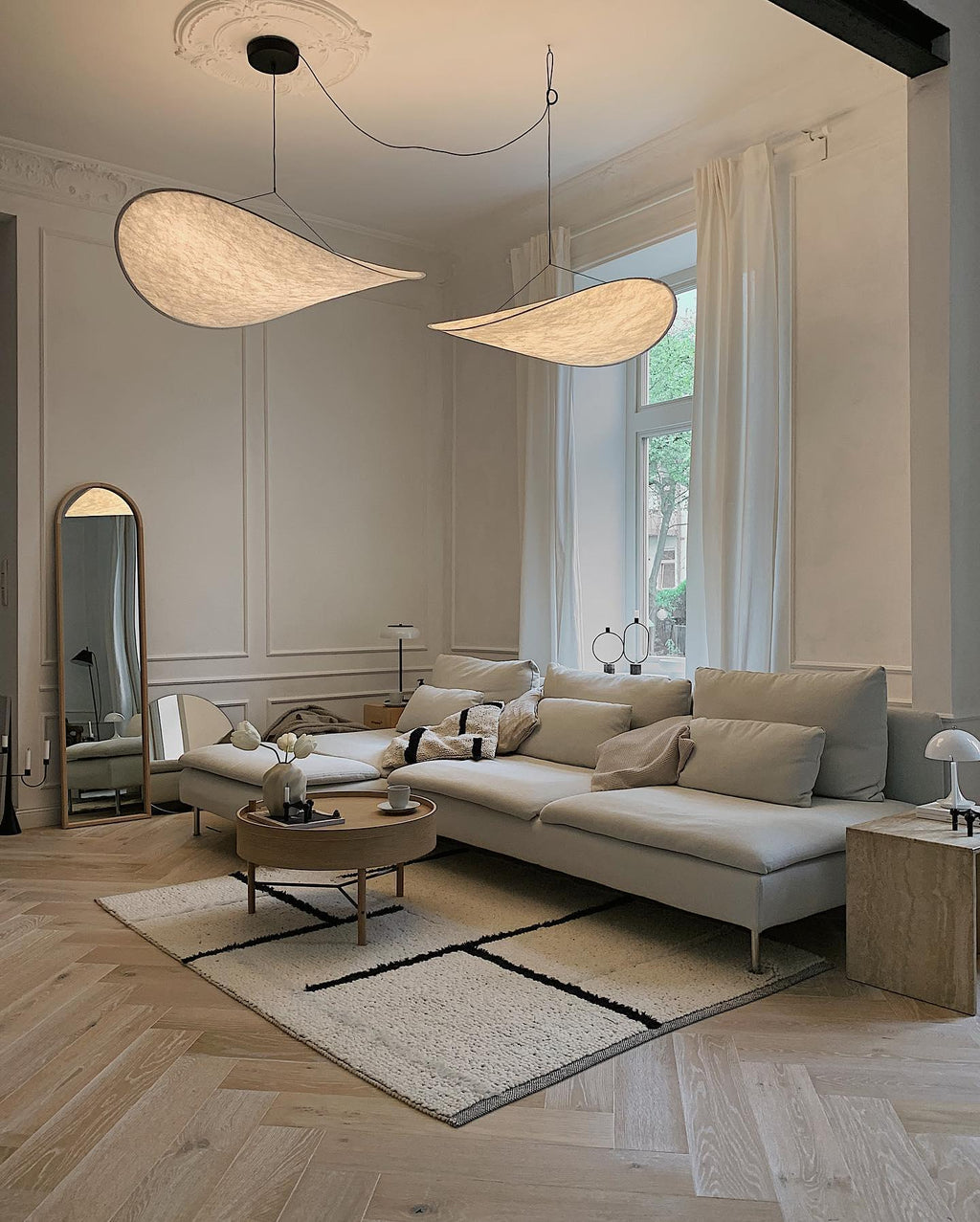 Tyvek Pendant Lamp | Durable Dupont Paper & Glass Fiber | White, Multiple Sizes