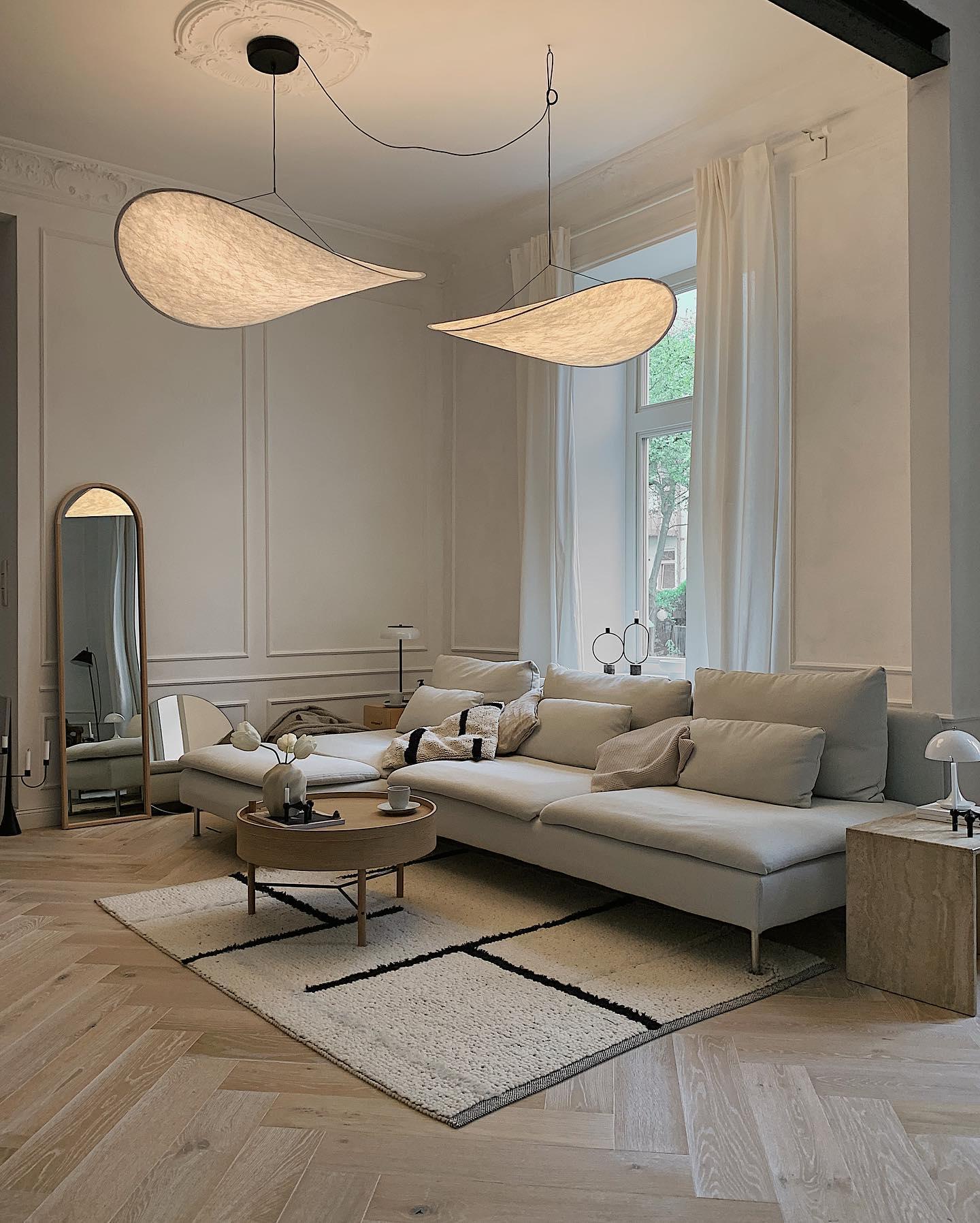 Tyvek Pendant Lamp | Durable Dupont Paper & Glass Fiber | White, Multiple Sizes