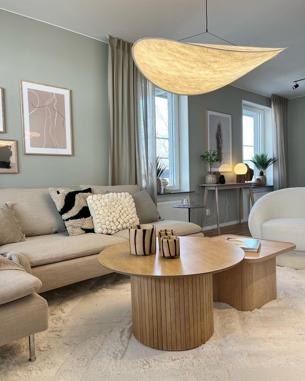 Tyvek Pendant Lamp | Durable Dupont Paper & Glass Fiber | White, Multiple Sizes