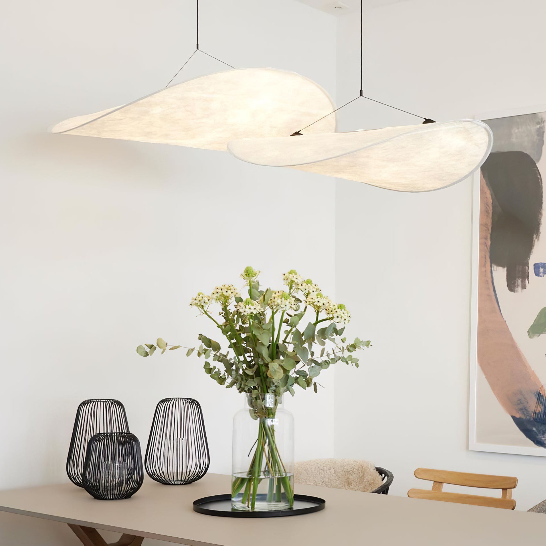 Tyvek Pendant Lamp | Durable Dupont Paper & Glass Fiber | White, Multiple Sizes