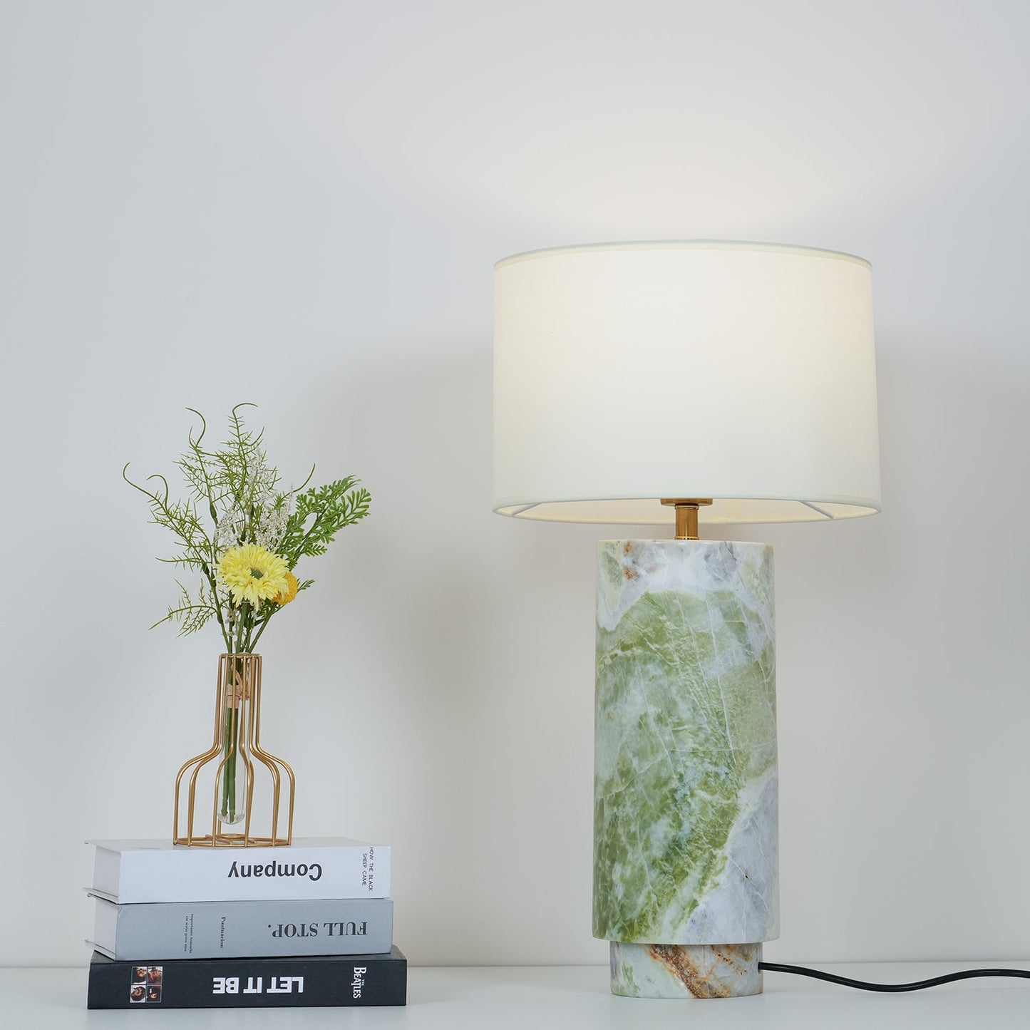 Terra Table Lamp | Green Marble Base | 57cm Height
