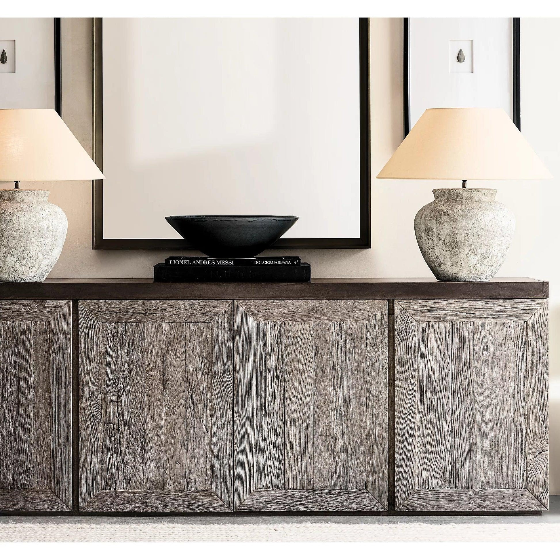 Terra Cotta Table Lamp | Handcrafted Rustic Design | Weathered White