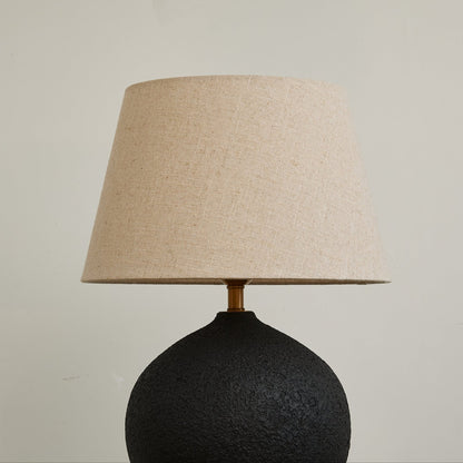 Table Lamp | Ceramic Base | Black-to-Brown Gradient