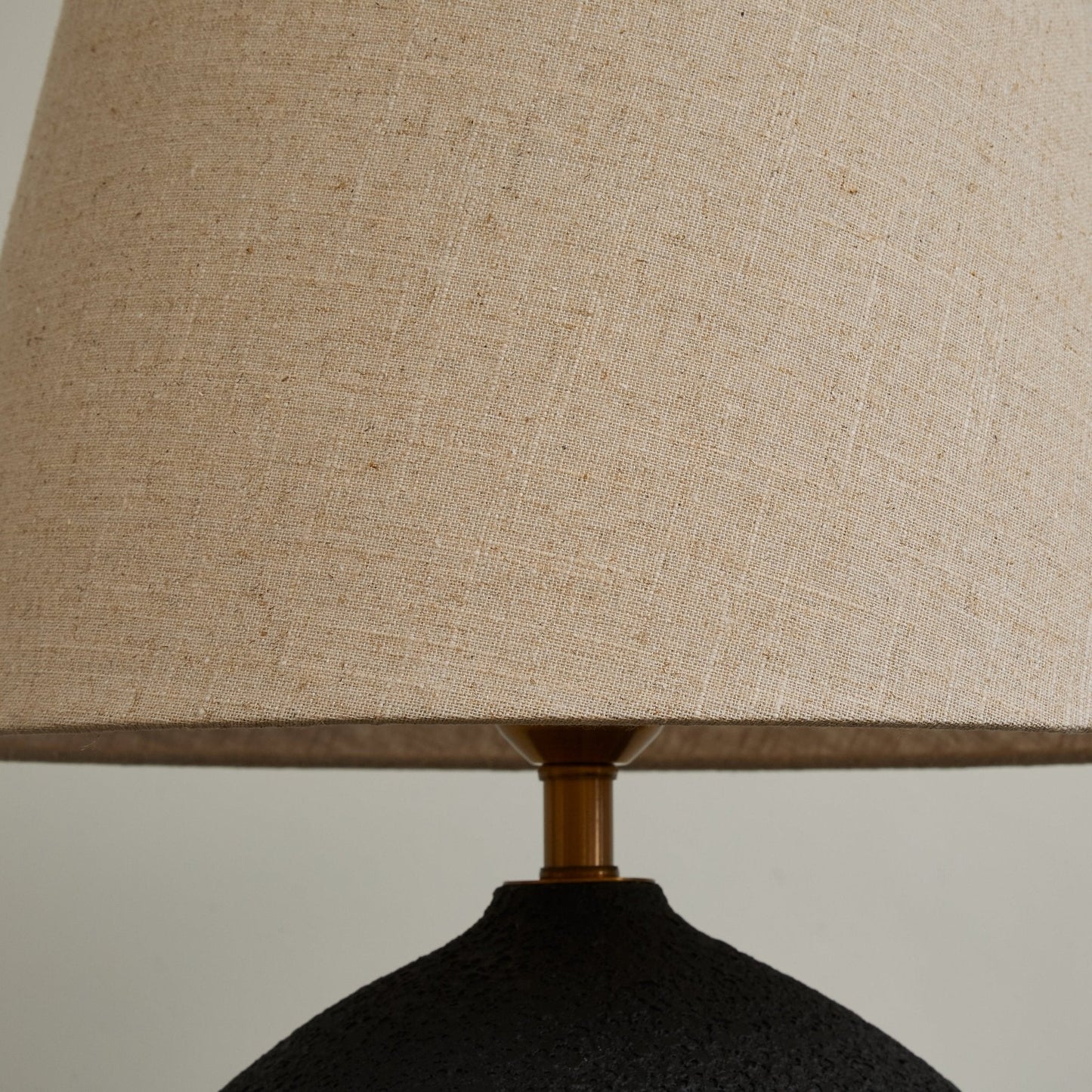 Table Lamp | Ceramic Base | Black-to-Brown Gradient