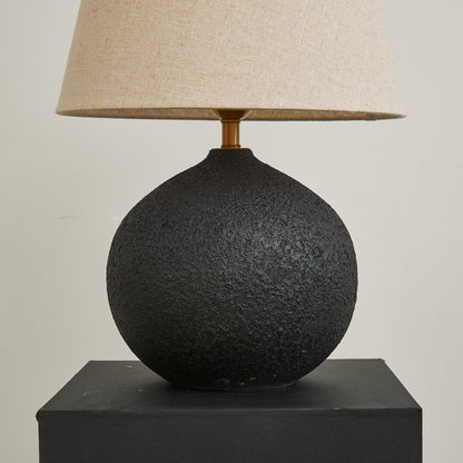 Table Lamp | Ceramic Base | Black-to-Brown Gradient