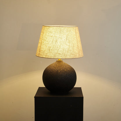 Table Lamp | Ceramic Base | Black-to-Brown Gradient