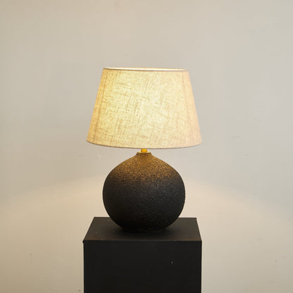 Table Lamp | Ceramic Base | Black-to-Brown Gradient