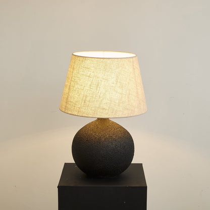 Table Lamp | Ceramic Base | Black-to-Brown Gradient