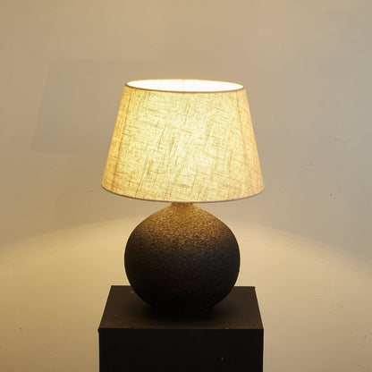 Table Lamp | Ceramic Base | Black-to-Brown Gradient