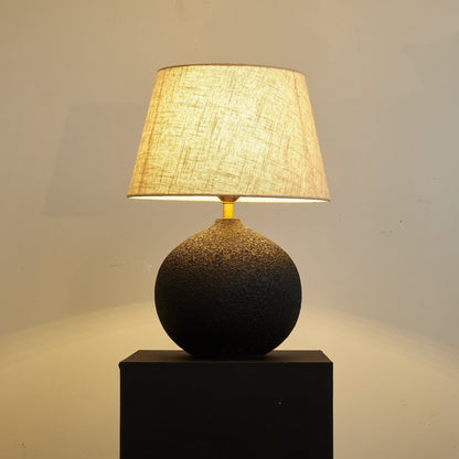 Table Lamp | Ceramic Base | Black-to-Brown Gradient