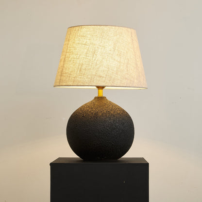 Table Lamp | Ceramic Base | Black-to-Brown Gradient